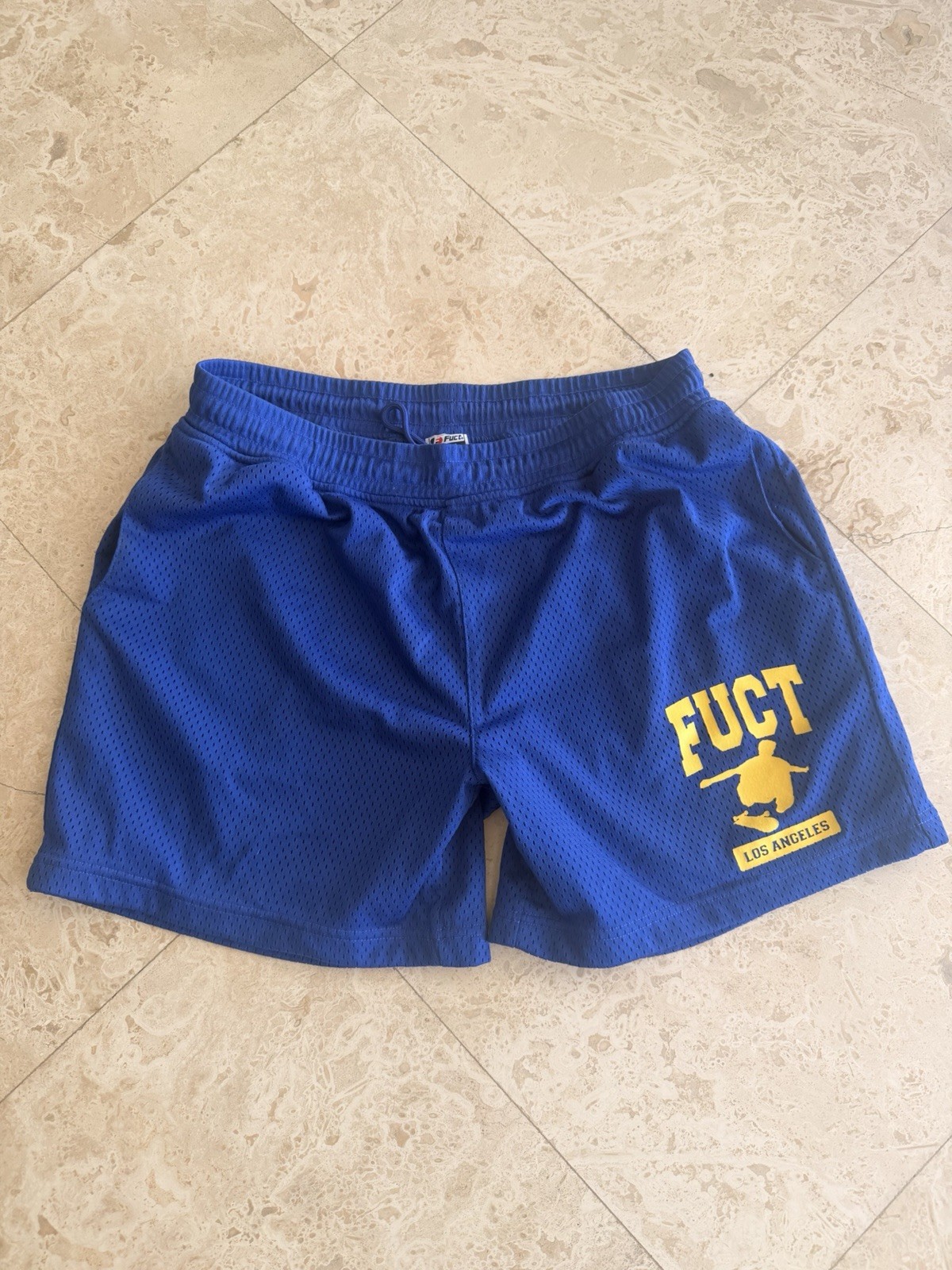 FUCT Clothing Blue Draw String Shorts Size Large … - image 1