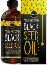MAJUs Black Seed Oil 16oz 3X Thymoquinone, Cold Pressed, 100 Turkish Black