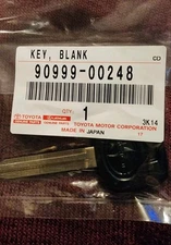 SCION BLANK KEY NEW NIB UNUSED 90999-00248 MADE IN JAPAN TOYOTA GENUINE PARTS