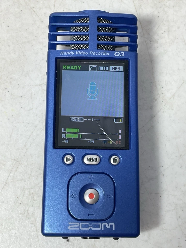 Zoom Q3 Handy Video Recorder Blue Pre owned - Working Tested - Image 4 of 4