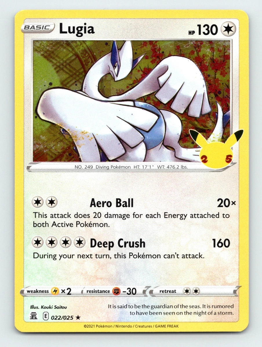 Lugia Pokémon TCG Colorless Holo Rare Individual Collectible Card