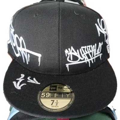 HAT CLUB X NEW ERA GRAFFITI GRAPHIC SCRIPT 59FIFTY COOPERSTOWN HAT