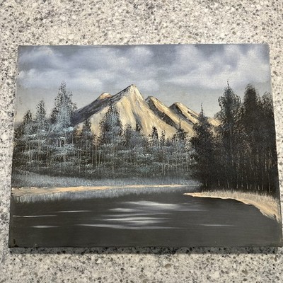  Landscape Alaskan Wilderness Oil Painting! By  Robert Akins ! Unfinished! 