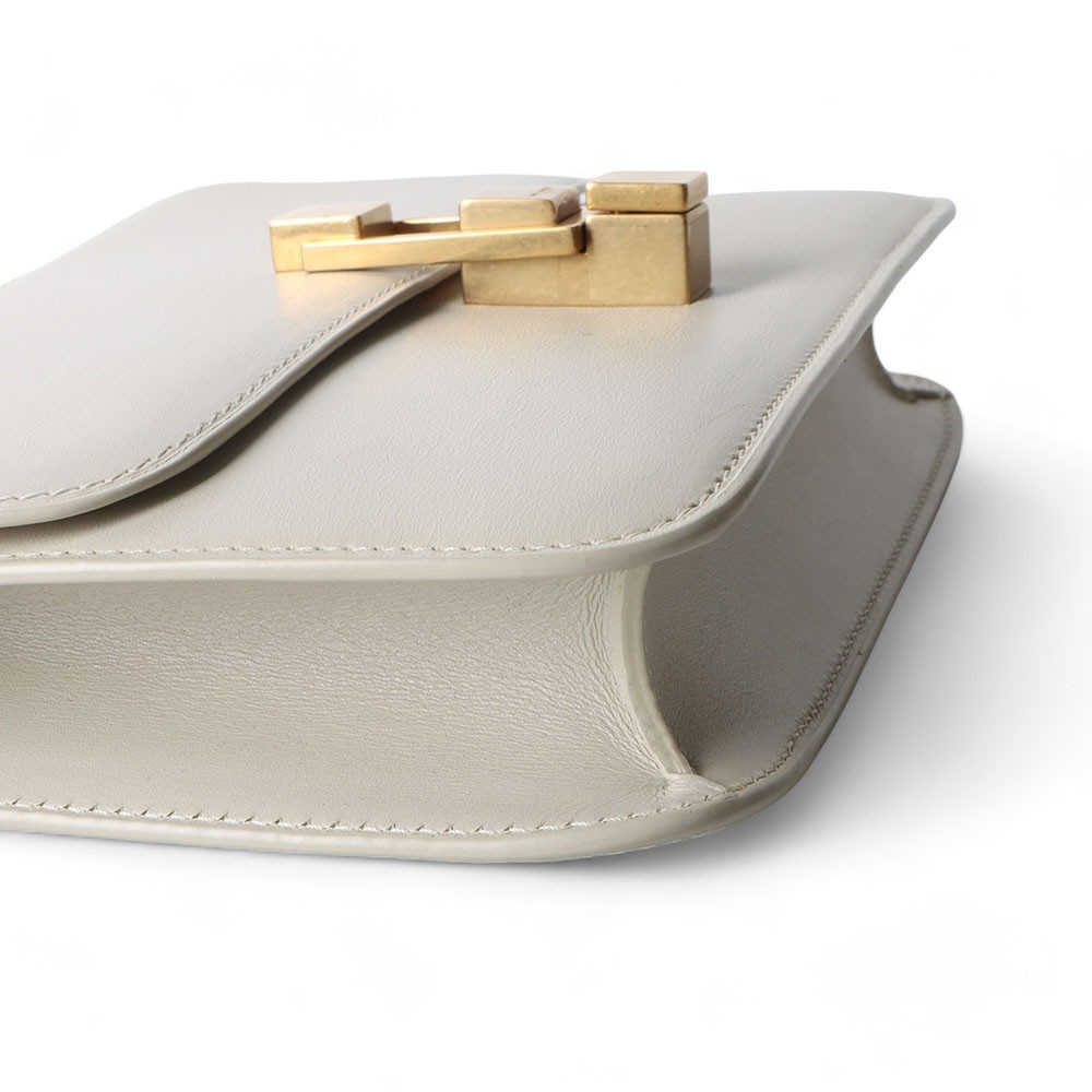 Borsa a tracolla Saint Laurent vintage bianca cassetta 633214 32386 1 77315163