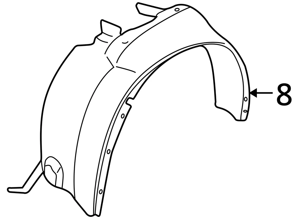 SE ADAPTA A SATURN L100 L200 2000-2002 REVESTIMIENTO FRT W H 22699969 - NUEVO OEM 22699969 Foto 3 de 3