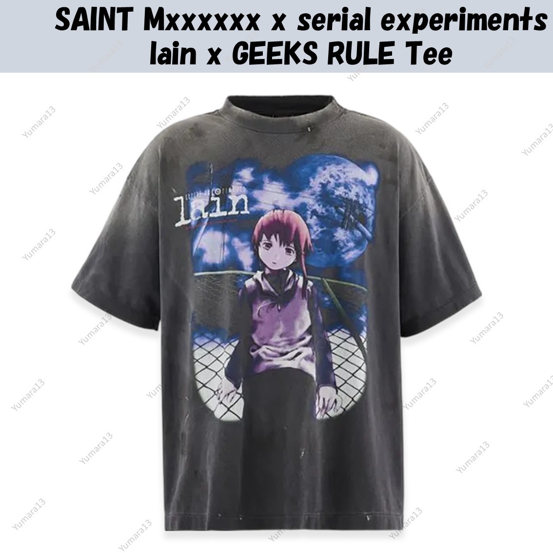 SAINT Mxxxxxx x serial experiments lain x GEEKS RULE Tee | eBay