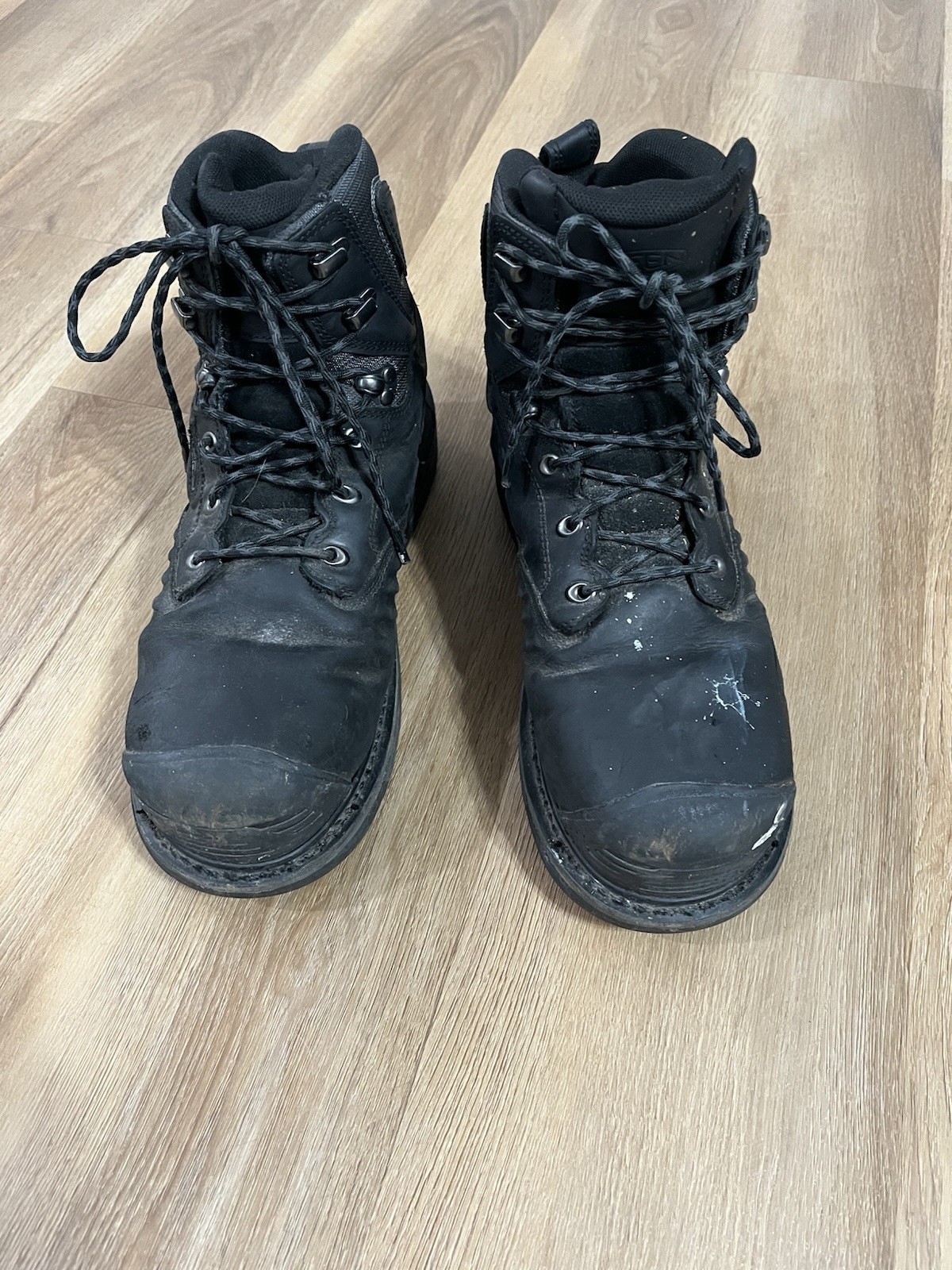 Keen Uomo Utility F2413 18 Punta Acciaio Bassa Lavoro Escursionismo Taglia 11EE Nero