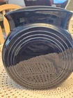 Fiestaware Large Disc Vase, Millennium II, Dark/Cobalt Blue, 9-1/2" high