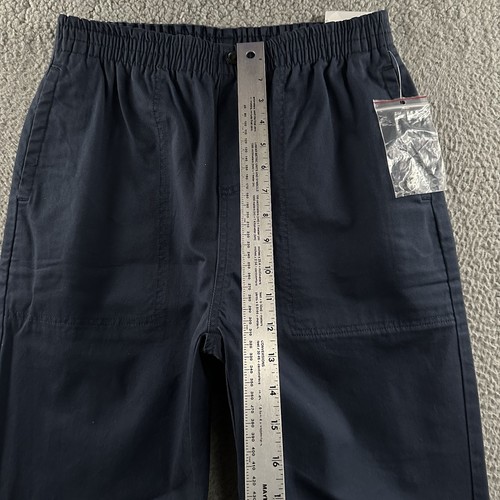 Brooks Brothers Fleece Boys Pants Blue Size 20 Chino Elastic Waist Cotton Blend - Picture 7 of 17