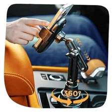  Cup Holder Cell Phone Holder for Car Mount, 2024 New Car Cup Phone Black