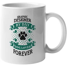 Graphic Designer Dog Lover Coffee & Tea Gift Mug