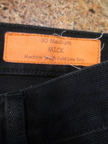 Jean Shop Mick authentic black distressed destroyed selvedge jeans 30 32 - Picture 7 of 11
