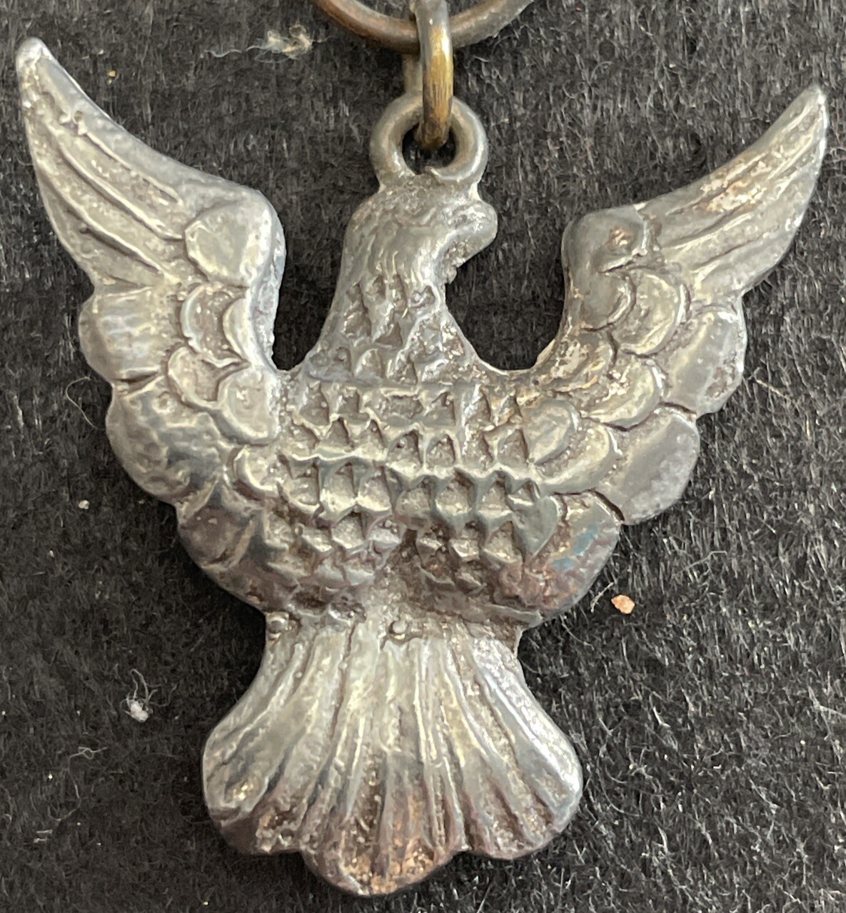 1920-1925 Eagle Scout Medal Pendent Pin Badge Sterling BSA Robbins Type 1a RARE - Picture 6 of 13