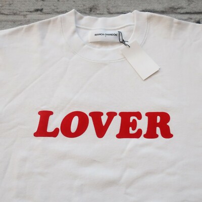 New 2015 Bianca Chandon Lover Crew Sweatshirt Size L White | eBay