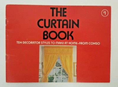 The Curtain Book Ten Decorator Styles Make Home Crafts Conso Drapes Red Pleated