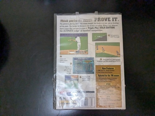Triple Play Gold Edition (Sega Genesis, 1996) PARTIALLY SEALED (See Description) - Picture 3 of 3