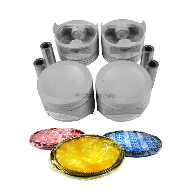 Pistons w/ Rings fit Fits 89-94 Mazda 2.6L L4 SOHC 12v - Image 2 of 3