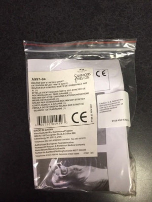 Patterson Rolyan Sof-Stretch Short Extension Splint, X-Large White A99784 (NEW)