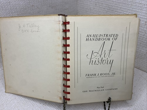 HC An Illustrated Handbook of Art History by Frank J Roos Jr. Metal Spiral 1947 - Picture 6 of 12