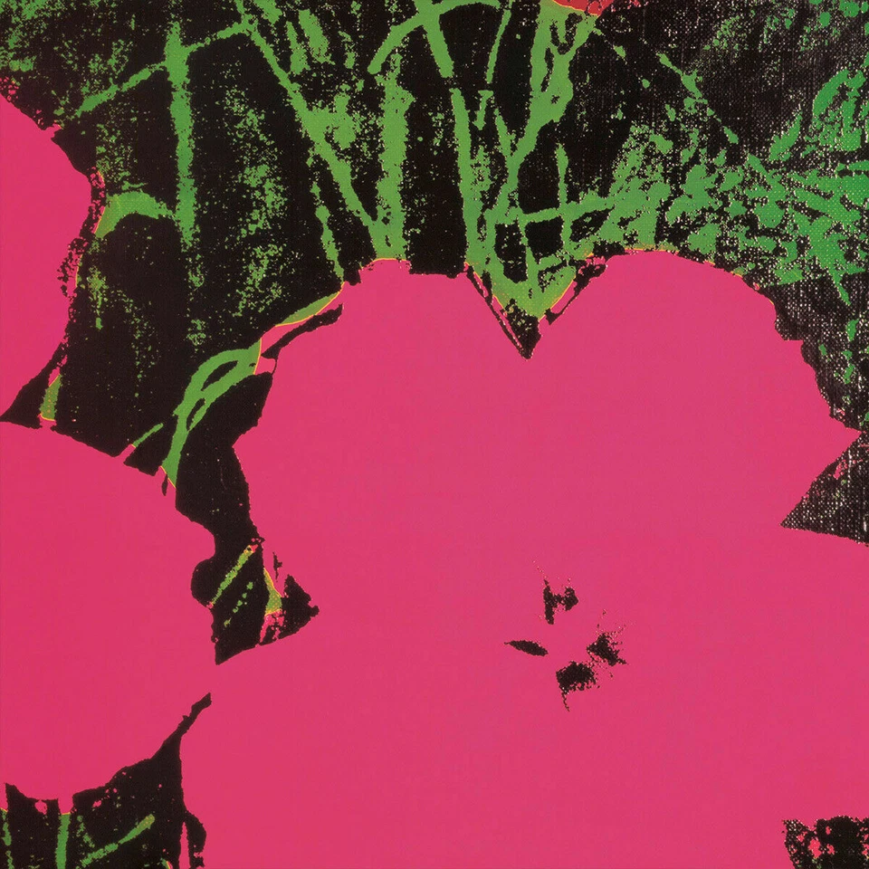 FLORES 36W"X36H", 1964 ROJO, AMARILLO y 2 ROSA de ANDY WARHOL - OPCIONES de LIENZO Foto 3 de 4