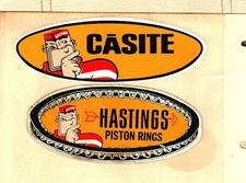 NICE RARE LOT OF 2 DIFF. CASITE-HASTINGS AUTOMOTIVE Coal Mining Stickers # 34