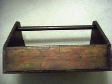 VINTAGE WOODEN PEPSI COLA 24 BOTTLE CARRIER W/ HANDLE 18''X12'' X 4 3/4''