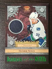 Henrik Sedin Lords Of The NHL Patch /25 - 2011-12 Panini Crown Royale Hockey