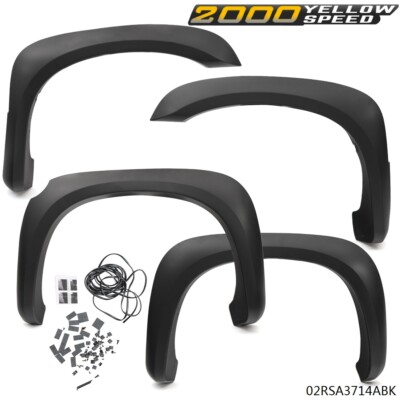 Fit For 05-11 Dodge Dakota Front & Rear Fender Flares Black Factory Style 4PCS