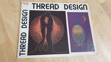 THREAD DESIGN VTG Craft Book String Art 32 page 1974 James E. Gick UNCUT U.S.A.