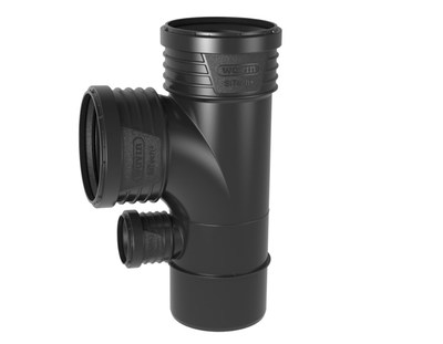 Wavin SiTech+ Schallgedämmtes Abwassersystem, Duschdoppelabzweig DN 90 und DN 10