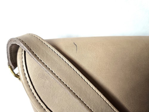Vintage Coach kleine Paris Umhängetasche Khaki Leder 4100 - Bild 2 von 13