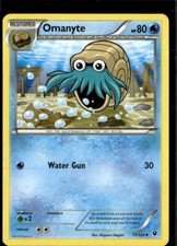 Pokemon Omanyte 17/124 Fates Collide Non Holo Uncommon 2 Card Lot LP