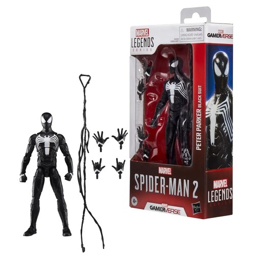 Spider-Man Marvel Legends Series Gamerverse Peter Parker Traje Negro EN MANO - Imagen 2 de 10