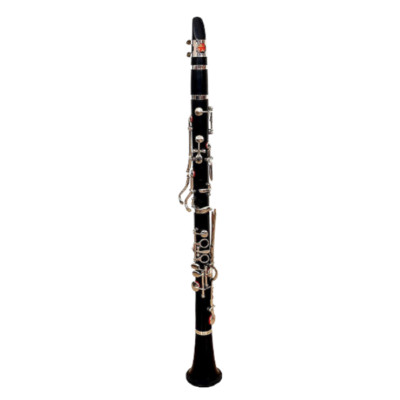 Ebonite Clarinet 13 Key B-Flat Brass Keys Nickel Plated,Extra Reed+Case by Zaima