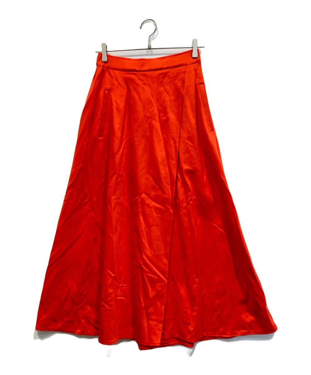 COGTHEBIGSMOKE HALO SEMI-FLARE SKIRT Red 69% rayon, 29% nylon, 2 