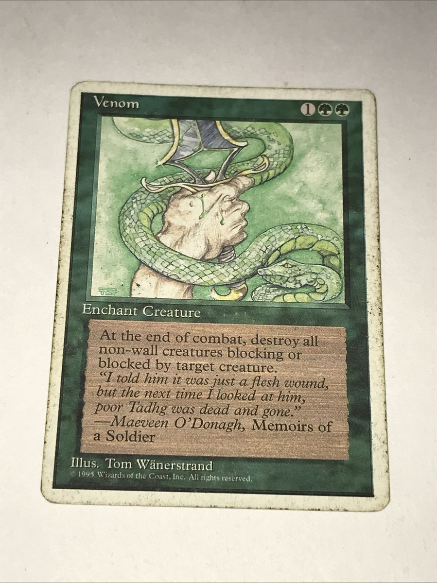 venom card mtg Some new Venom cards from Magic the Gathering : r/thevenomsite