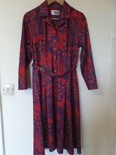 True Vintage Richard Stump Kitsch Floral Print Tea Dress Size 12 S