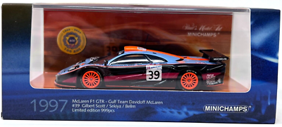 ミニカー MINICHAMPS McLaren F1 GTR 1/18 McLaren F1 GTR #59 in 1:18 Scale by Minichamps - YouTube
