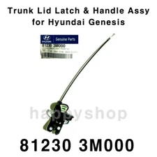 NEW 812303M000 Trunk Lid Latch & Handle Assy for Hyundai Genesis Sedan 09-14