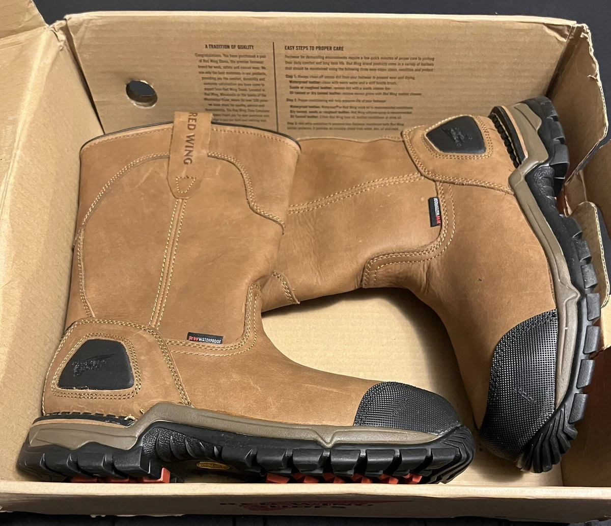 Red Wing 11 Inch Waterproof Safety Toe Pull On Boot eBay