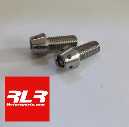 Titanium bolt cap head taper motorsport Drilled M6x15mm
