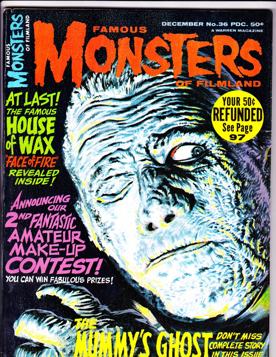 Famous Monsters Of Filmland No 36 1965 Mummy Cover ! | eBay