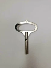 Nickeled French Style Key #8 4.25mm  New Mantel Wall Clock Parts