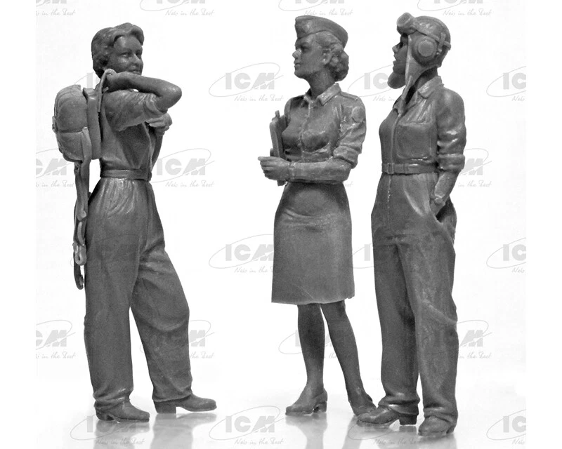 ICM 32108 US WASP 1943-1945 (3 figures) 1:48 modellismo - Immagine 3 di 4