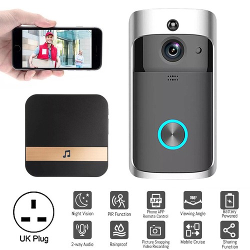 Wireless Doorbell Video Door Bell WiFi Smart Intercom Ring Security Phone Camera - Picture 28 of 42