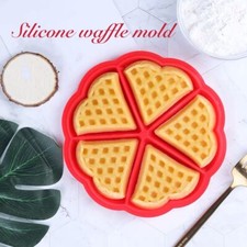Silicon Silicone Waffle Mold Mould Cake Fondant Bakeware Baking Tools