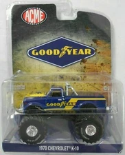 1970 CHEVROLET K-10 MONSTER TRUCK "GOODYEAR" 1/64 GREENLIGHT FOR ACME 51267