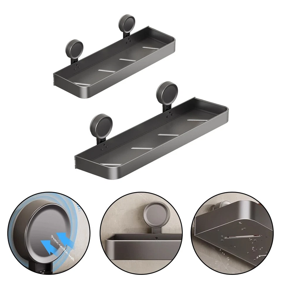 Platzsparendes Saugnapfgestell f??r Flaschen und Kleinteile im Badezimmer