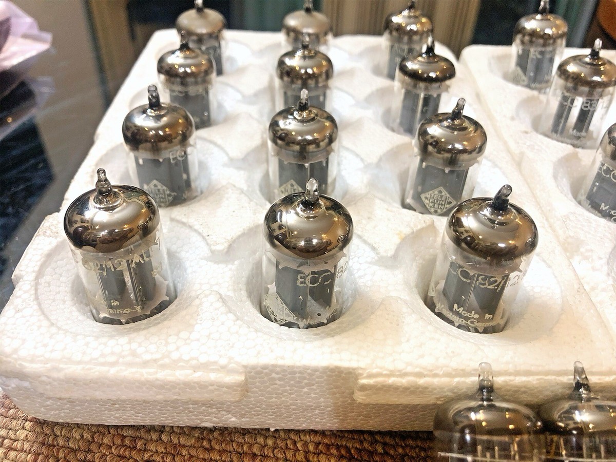 Telefunken ECC83 12AX7 Ribbed Plates Diamond Logo NOS NIB Matched