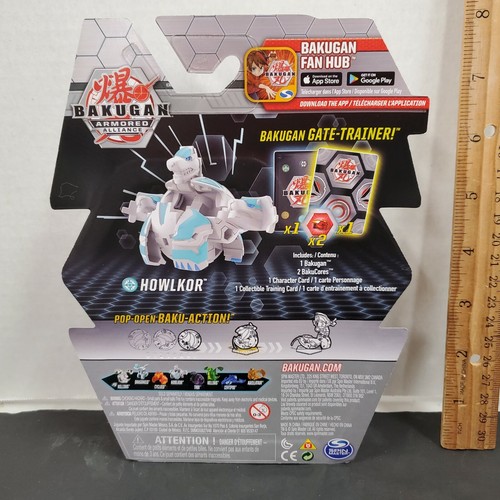 Figura de Acción Bakugan ARMORED ALLIANCE HAOS Blanca HOWLKOR NUEVA Y SELLADA - Imagen 3 de 5